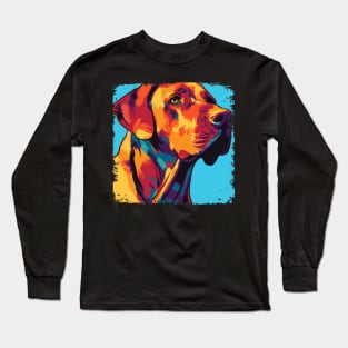 Rhodesian Ridgeback Pop Art - Dog Lover Gifts Long Sleeve T-Shirt